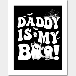 Groovy Daddy Is My Boo Halloween For Boys Girls Kids Youth Posters and Art